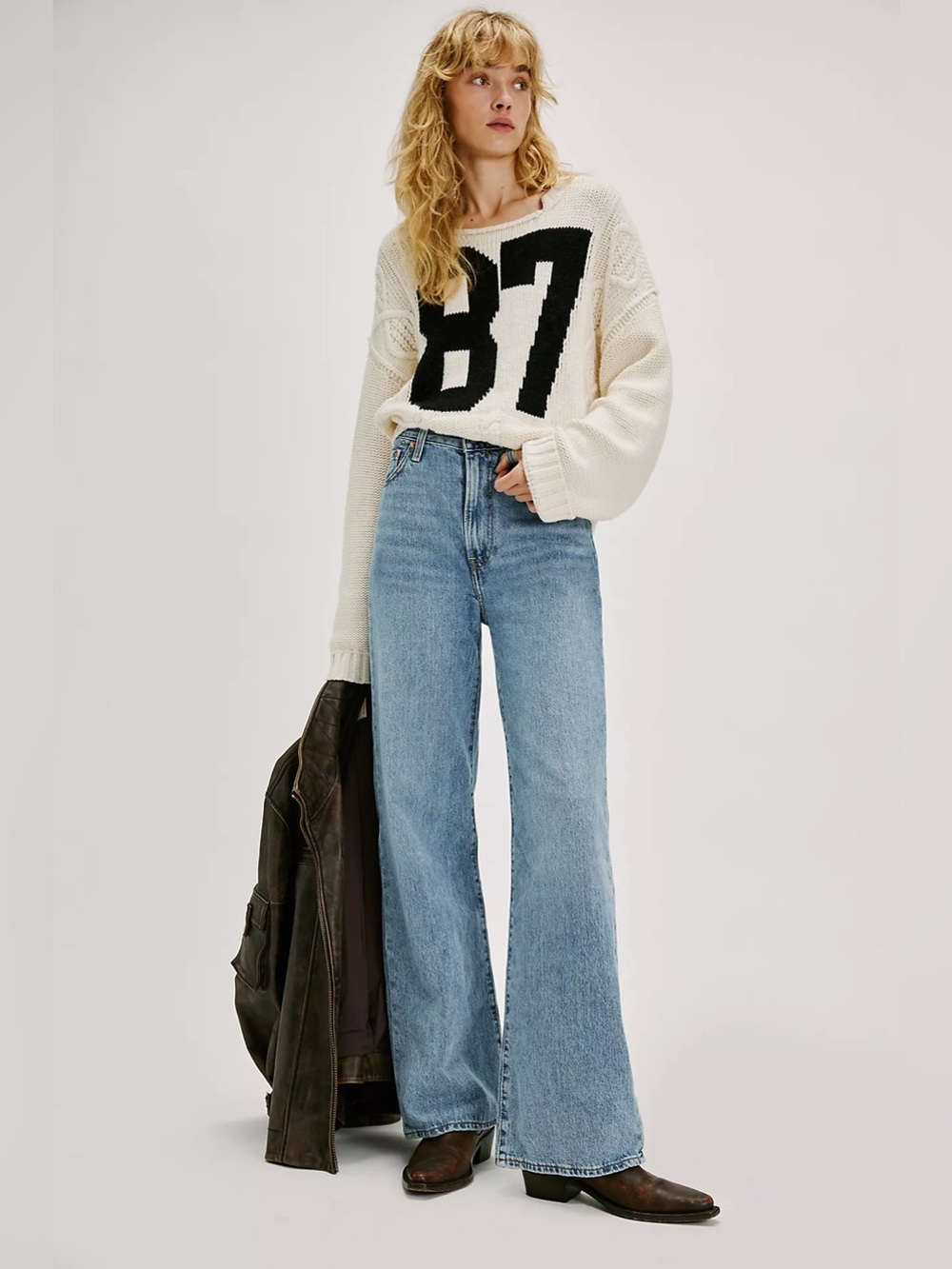 Levi's Ribcage Wide-Leg Jeans in Far and Wide